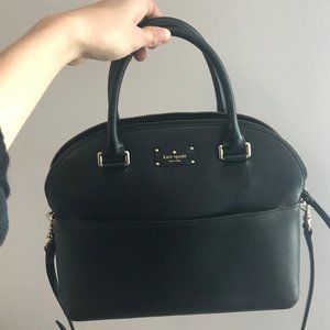 Kate Spade Black Leather Handbag+Crossbody Purse